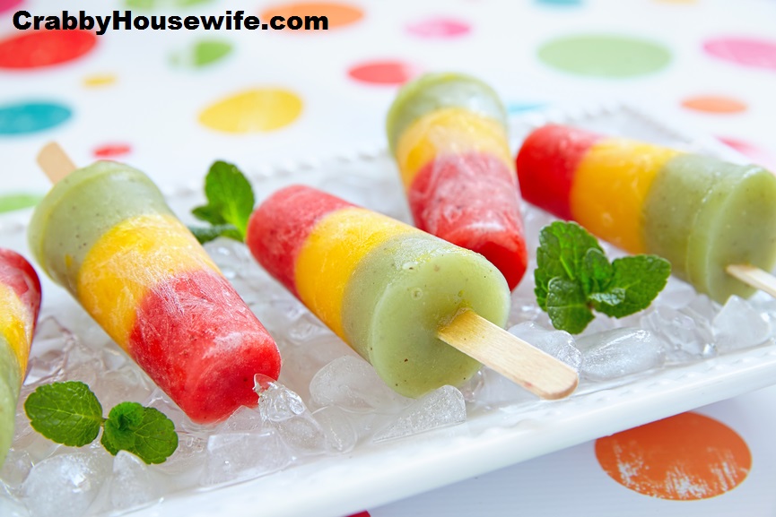 Lite Yogurt Rainbow Fruit Popsicles Crabby Housewife