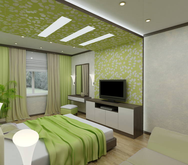 Bedroom Design Using Green – Decorating Your Room with Green, from Bedding to an Elephant Figurine
