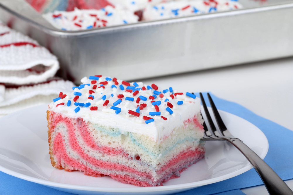 Frugal Fourth of July Red, White and Blue Dessert