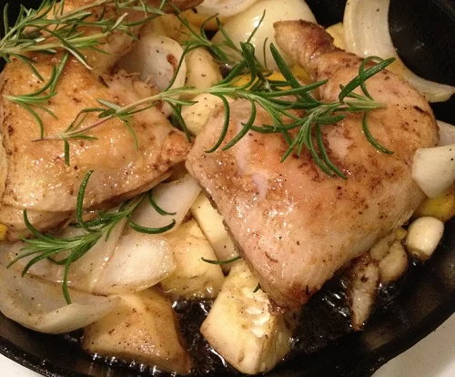 Simple Skillet Rosemary Chicken