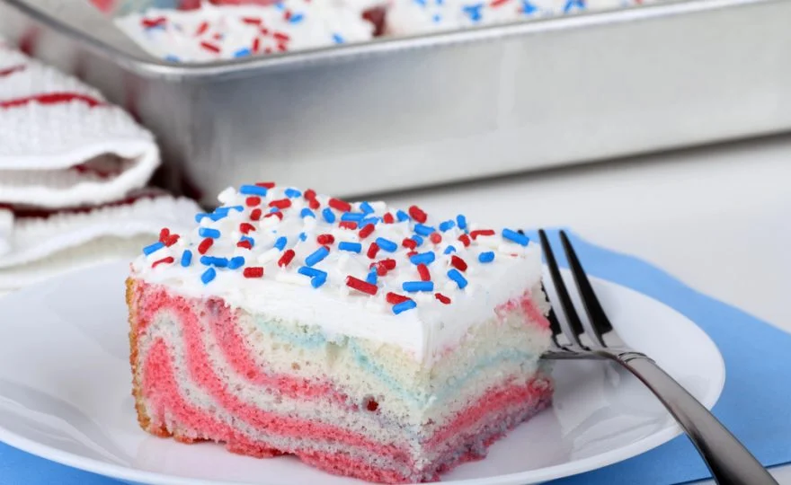 Frugal Fourth of July Red, White and Blue Dessert